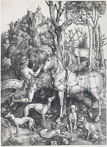 Saint Eustace, c.1500/01 | Durer | Giclée Papier-Kunstdruck