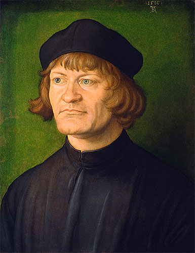 Durer | Portrait of a Clergyman (Johann Dorsch), 1516 | Giclée Canvas Print