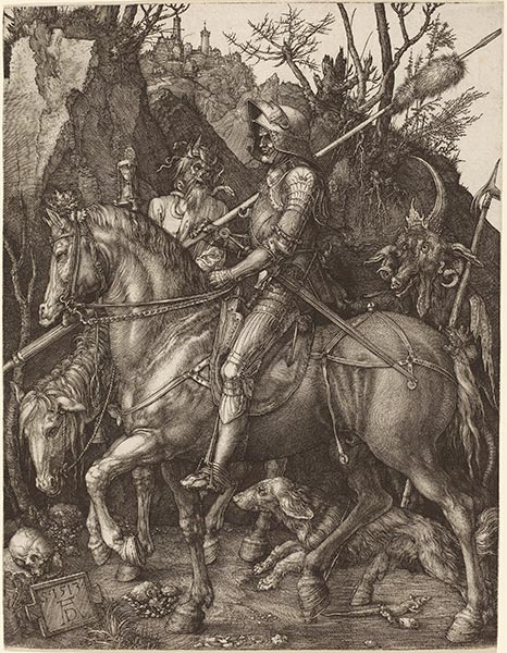 Ritter, Tod und Teufel, 1513 | Durer | Giclée Papier-Kunstdruck