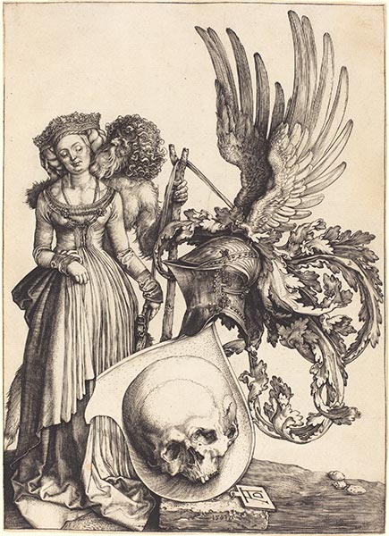 Wappenschild mit Totenkopf, 1503 | Durer