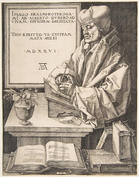 Erasmus of Rotterdam, 1526 | Durer | Giclée Paper Art Print
