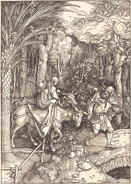 The Flight into Egypt, c.1504 | Durer | Giclée Papier-Kunstdruck