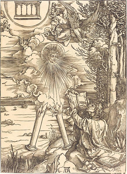 Heiliger Johannes verschlingt das Buch, c.1496/98 | Durer | Giclée Papier-Kunstdruck