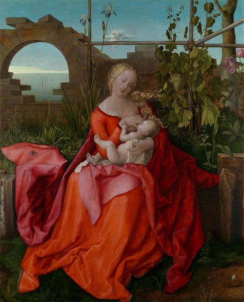The Madonna with the Iris, c.1500/10 by Durer | Canvas Print