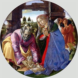 The Nativity, c.1482/85 by Botticelli | Canvas Print