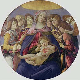 The Madonna of the Pomegranate, c.1478/79 by Botticelli | Canvas Print
