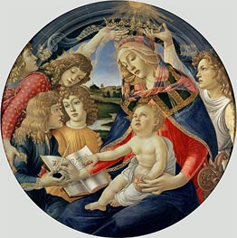 Madonna of the Magnificat, 1482 by Botticelli | Canvas Print