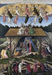 Mystic Nativity, 1500 by Botticelli | Canvas Print