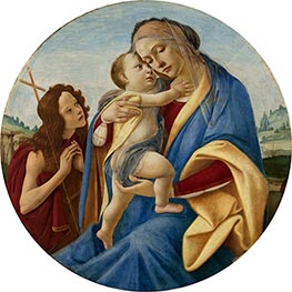 Virgin and Child with the Young John the Baptist, c.1490 by Botticelli | Canvas Print