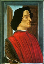 Giuliano de Medici, c.1480 by Botticelli | Canvas Print