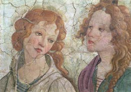 Venus and the Three Graces Offering Gifts to a Young Girl (Detail) | Botticelli | Painting Reproduction