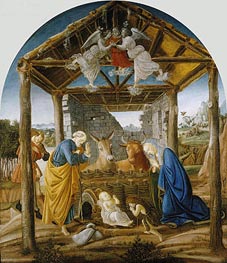 The Nativity, c.1475 by Botticelli | Canvas Print
