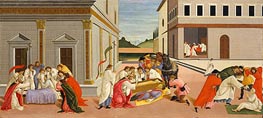Three Miracles of Saint Zenobius, c.1500/10 by Botticelli | Canvas Print