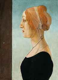 Portrait of a Lady, n.d. by Botticelli | Canvas Print