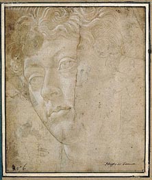 Head of an Angel, Undated von Botticelli | Papier-Kunstdruck