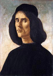 Portrait of Michael Marullus Tarchaniota | Botticelli | Gemälde Reproduktion