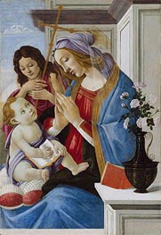 Virgin and Child with Saint John the Baptist | Botticelli | Painting Reproduction