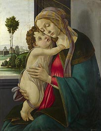 The Virgin and Child, c.1475/00 von Botticelli | Leinwand Kunstdruck