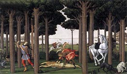The Story of Nastagio degli Onesti II, c.1483 by Botticelli | Canvas Print