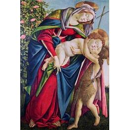 Madonna and Child with Saint John the Baptist - Botticelli