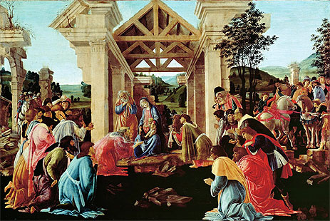 The Adoration of the Magi, c.1478/82 | Botticelli | Giclée Leinwand Kunstdruck