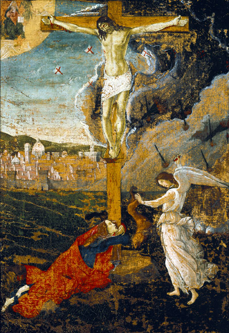 Mystic Crucifixion, c.1500 | Botticelli | Giclée Leinwand Kunstdruck