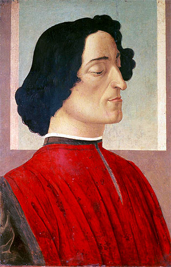 Portrait of Giuliano de' Medici, c.1480 | Botticelli | Giclée Canvas Print