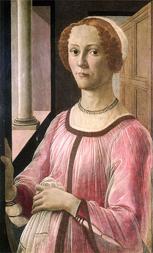 Portrait of Smeralda Bandinelli, c.1471 | Botticelli | Giclée Leinwand Kunstdruck