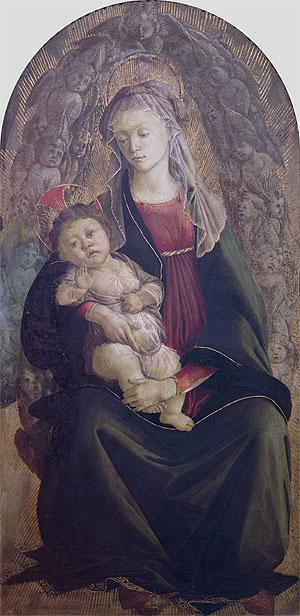 Madonna and Child in Glory, n.d. | Botticelli | Giclée Leinwand Kunstdruck