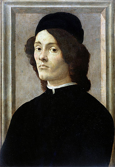 Portrait of a Man, 1472 | Botticelli | Giclée Leinwand Kunstdruck