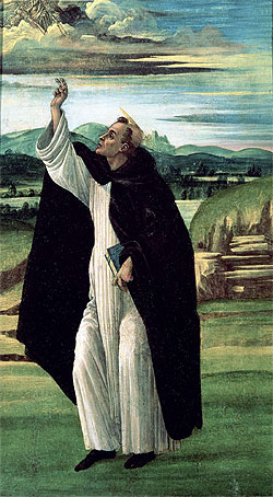 Saint Dominic, c.1498/05 | Botticelli | Giclée Leinwand Kunstdruck