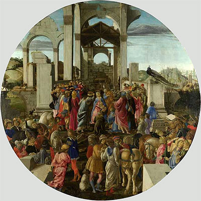 Adoration of the Kings, c.1470/75 | Botticelli | Giclée Leinwand Kunstdruck