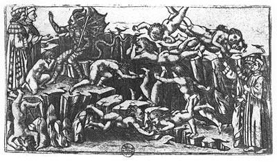 Hell, from 'The Divine Comedy' by Dante Alighieri, n.d. | Botticelli | Giclée Papier-Kunstdruck