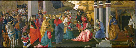 The Adoration of the Kings, c.1470 | Botticelli | Giclée Leinwand Kunstdruck