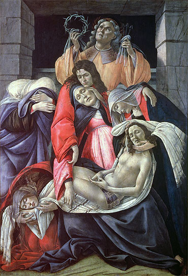 Lamentation over the Dead Christ, c.1490/00 | Botticelli | Giclée Leinwand Kunstdruck