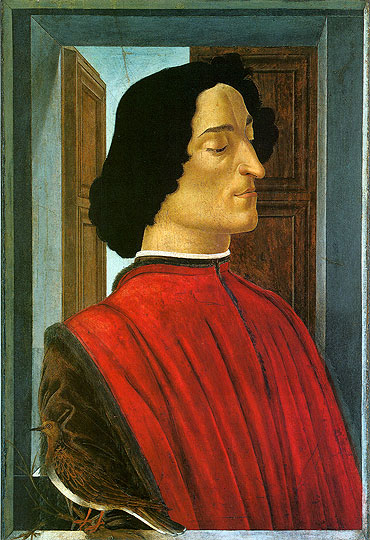 Giuliano de Medici, c.1480 | Botticelli | Giclée Leinwand Kunstdruck
