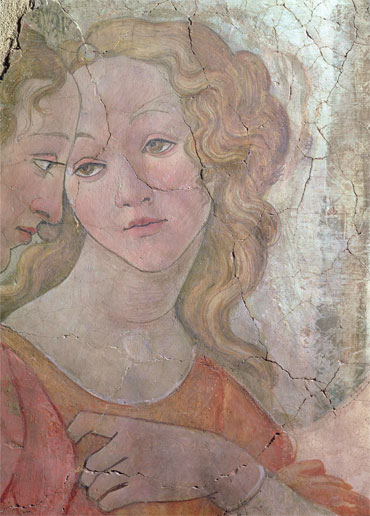 Venus and the Three Graces Offering Gifts to a Young Girl (Detail), c.1483 | Botticelli