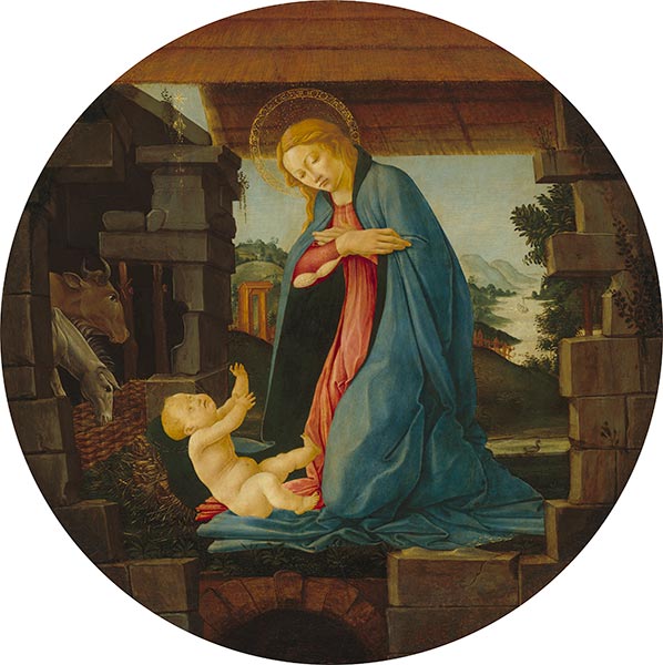 The Virgin Adoring the Child, c.1480/90 | Botticelli | Giclée Canvas Print