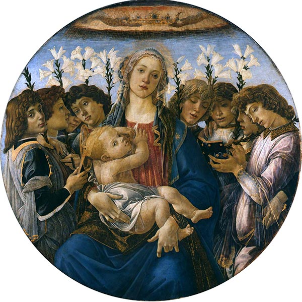 Maria mit dem Kind und singenden Engeln, c.1480 | Botticelli