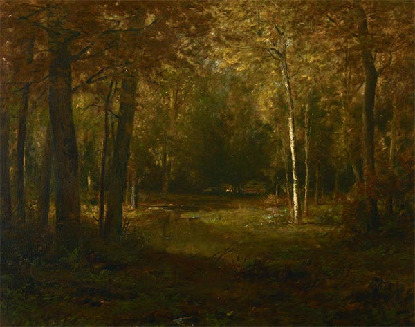 Lichtung im Herbst, 1880s | Alexander Wyant | Giclée Leinwand Kunstdruck
