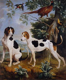 Alexandre-François Desportes | Pompée and Florissant, the Dogs of Louis XV, 1739 | Giclée Canvas Print