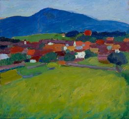 Dorf Murnau, 1908 von Alexei Jawlensky | Kunstdruck