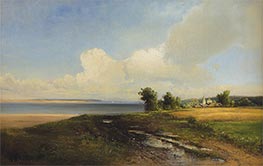 Landscape. Volga, 1874 by Alexey Savrasov | Canvas Print