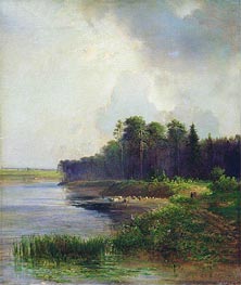 Coast of the River, 1879 by Alexey Savrasov | Canvas Print