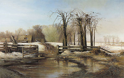 Spring Day, 1873 | Alexey Savrasov | Giclée Leinwand Kunstdruck