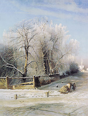 Winter Landscape, 1873 | Alexey Savrasov | Giclée Leinwand Kunstdruck