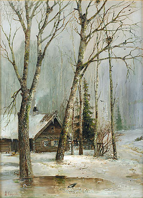 Alexey Savrasov | Cottage in the Woods, Undated | Giclée Canvas Print