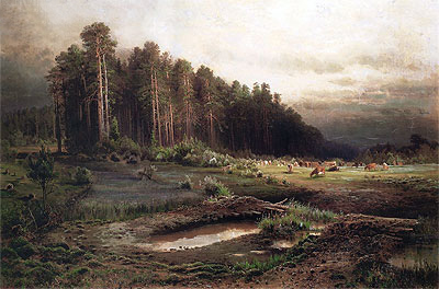 Losiny Island in Sokolnik, 1869 | Alexey Savrasov | Giclée Canvas Print