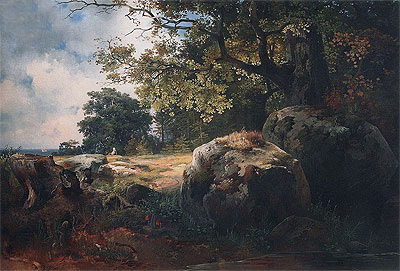View of Vicinities of Oranienbaum, 1854 | Alexey Savrasov | Giclée Canvas Print