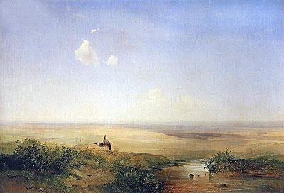 Alexey Savrasov | Steppe. Afternoon, 1852 | Giclée Canvas Print
